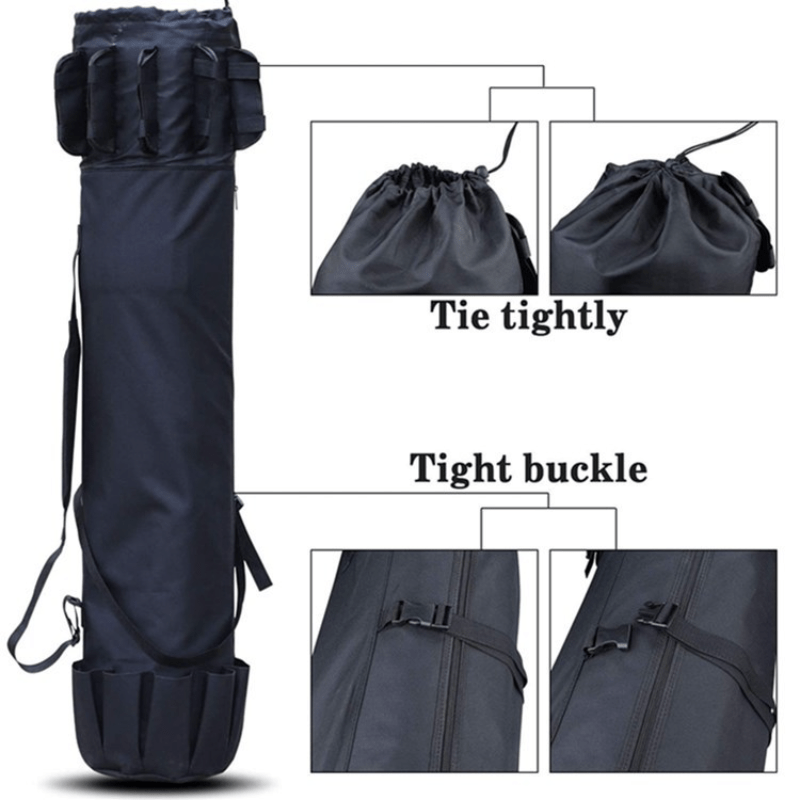 Portable Fishing Rod Bag Oxford Storage for Poles