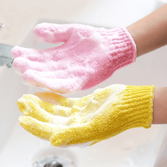 Exfoliating Bath Gloves for Gentle Skin Scrubbing at Home