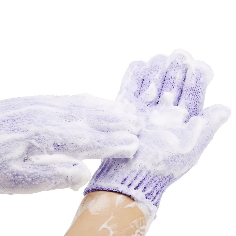 Exfoliating Bath Gloves for Gentle Skin Scrubbing at Home