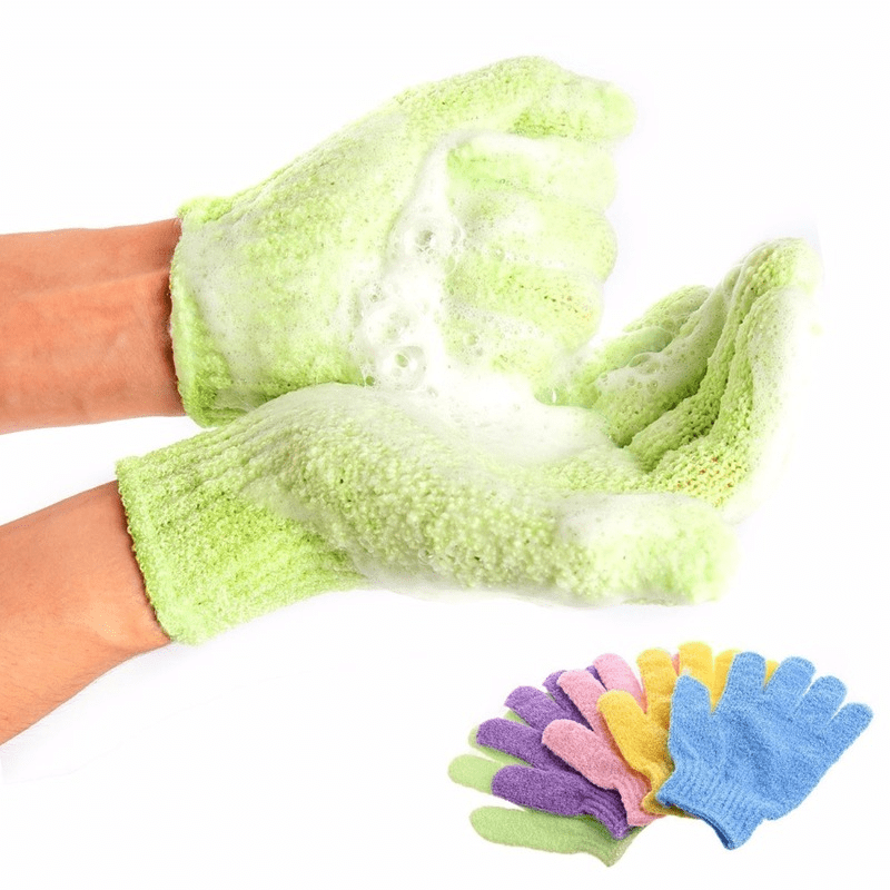 Exfoliating Bath Gloves for Gentle Skin Scrubbing at Home