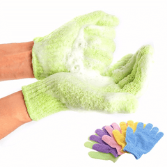 Exfoliating Bath Gloves for Gentle Skin Scrubbing at Home