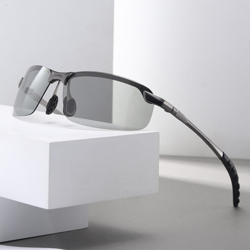 Men's Photochromic Polarized Sunglasses Outdoor Sun Glasses
