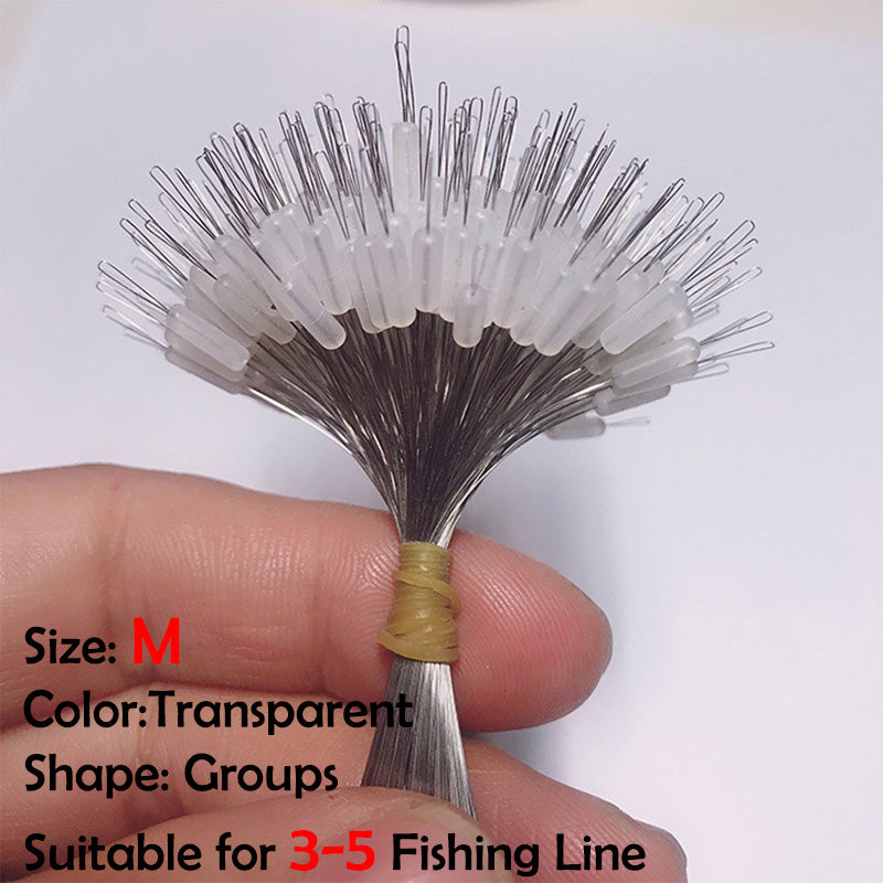 300pcs Oval Silicon Fishing Bobber with Line Resistance