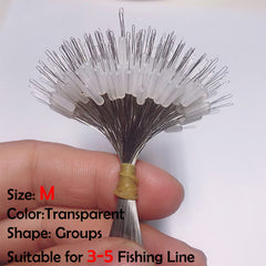 300pcs Oval Silicon Fishing Bobber with Line Resistance