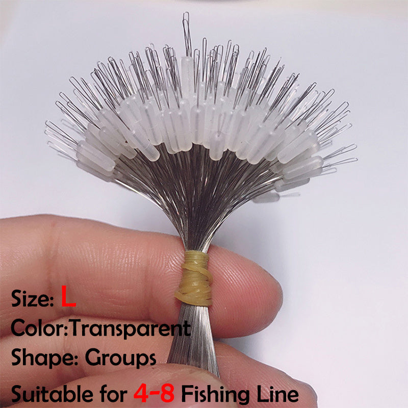 300pcs Oval Silicon Fishing Bobber with Line Resistance