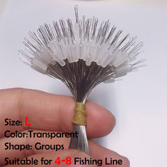 300pcs Oval Silicon Fishing Bobber with Line Resistance