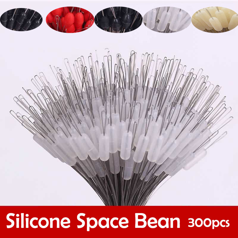 300pcs Oval Silicon Fishing Bobber with Line Resistance