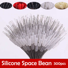 300pcs Oval Silicon Fishing Bobber with Line Resistance