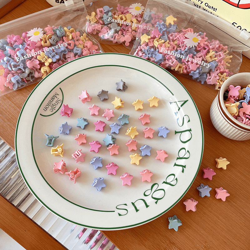 30pcs Baby Girl Hair Clips Colorful Frosted Hairpins