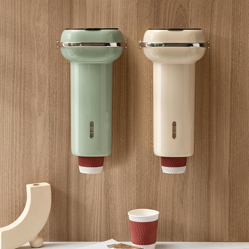 Disposable Cup Holder Wall Adhesive Storing Rack