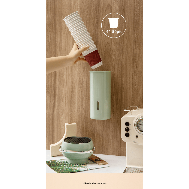Disposable Cup Holder Wall Adhesive Storing Rack