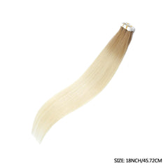 20pcs Ombre Tape In Straight Hair Extensions Human Hair Seamless Skin Weft
