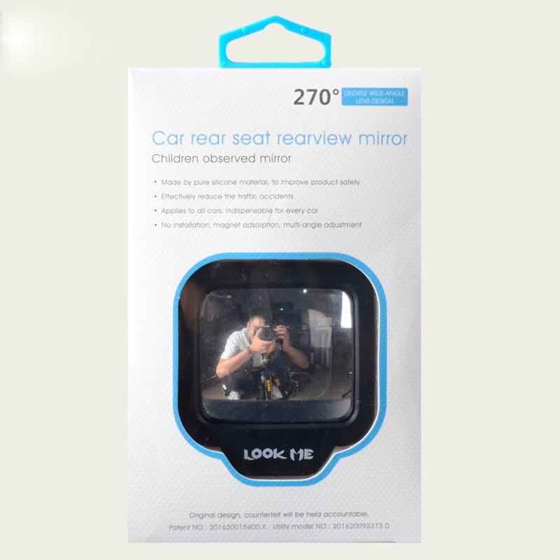 270° Wide Angle Car Rear Magnet Mirror - Eliminate Blind Spots