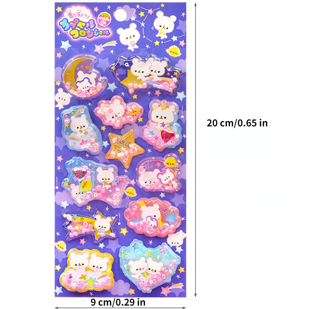 Hair Scented 3D Fragrance Beads Stickers Little Rabbit Stickers