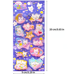 Hair Scented 3D Fragrance Beads Stickers Little Rabbit Stickers