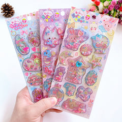 Hair Scented 3D Fragrance Beads Stickers Little Rabbit Stickers