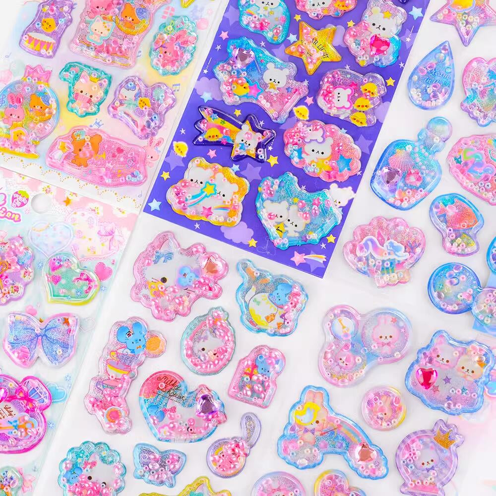 Hair Scented 3D Fragrance Beads Stickers Little Rabbit Stickers