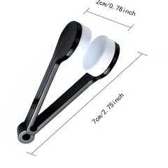 3pcs Sunglasses Accessories Set Case Brush Cleaning Tool