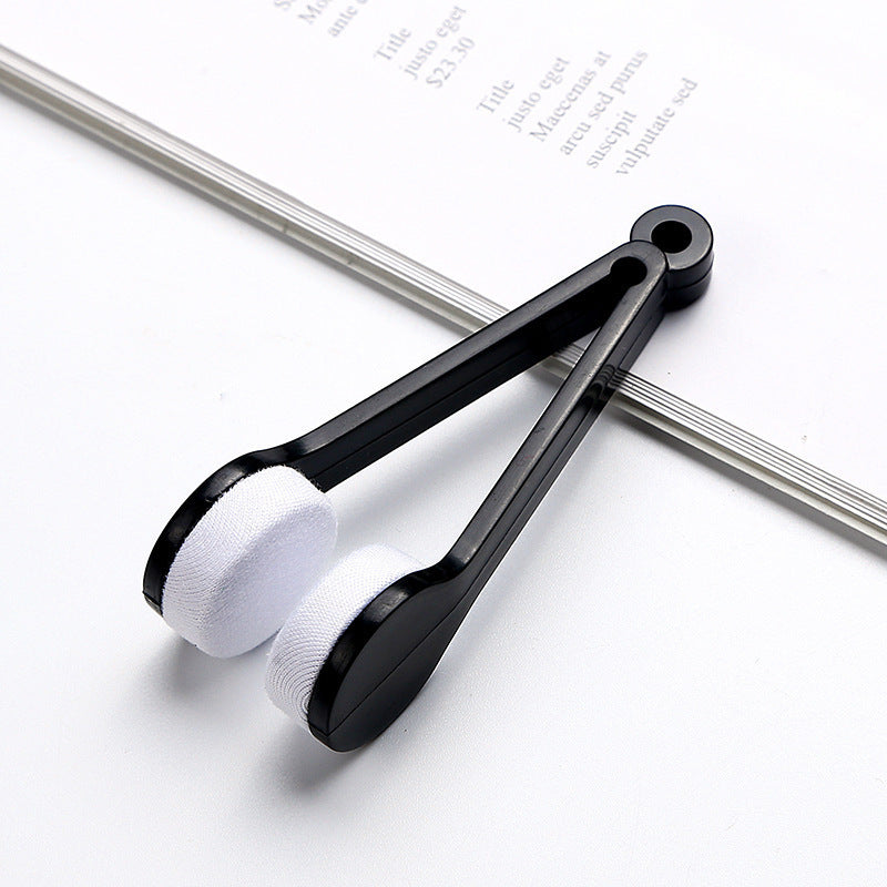 3pcs Sunglasses Accessories Set Case Brush Cleaning Tool