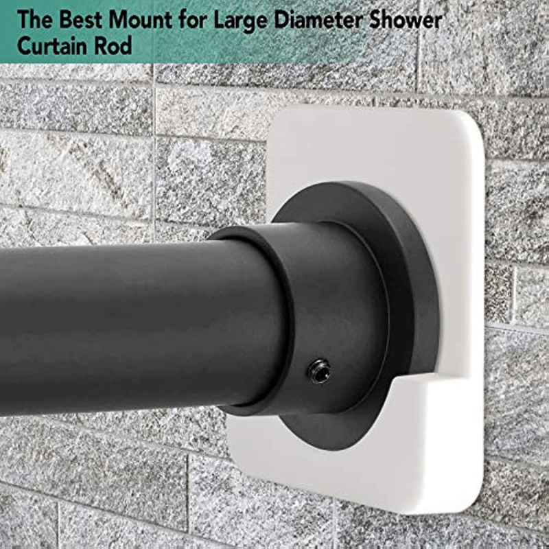 Shower Rod Holder Wall Mount Retainer Base Support