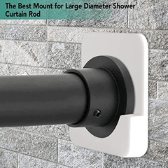 Shower Rod Holder Wall Mount Retainer Base Support