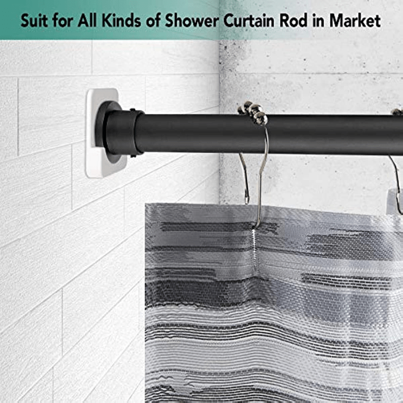 Shower Rod Holder Wall Mount Retainer Base Support