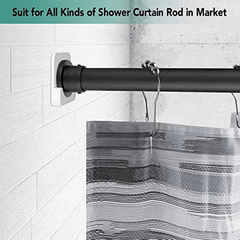 Shower Rod Holder Wall Mount Retainer Base Support