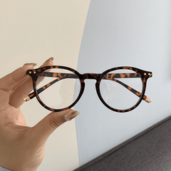 Anti Light Glasses for Men Women Students Rivet Decor Spectacles Frame