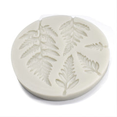 Round Fern Leaf Liquid Silicone Mold for Cake Decorating Fondant Mould