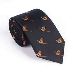 Bird Pattern Neck Ties Men's Skinny Neckties For Wedding Party