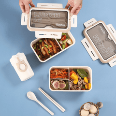 Japanese Rectangle Lunch Box Durable PP Manual Dishwasher Safe