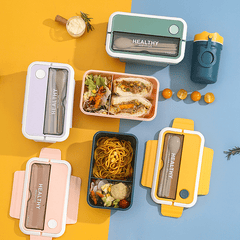 Japanese Rectangle Lunch Box Durable PP Manual Dishwasher Safe