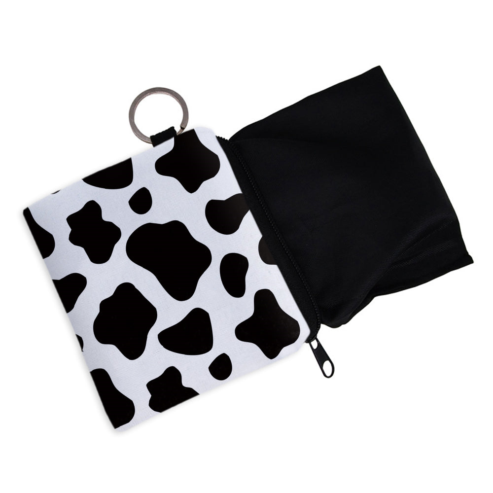 Cow Print Large Capacity Coin Purse Multifunctional Key Card Holder