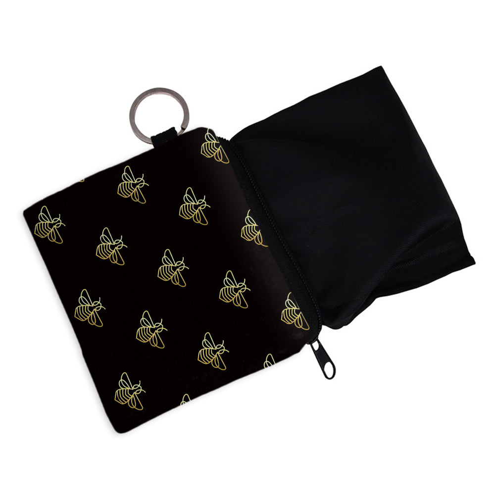 Girl s Bee Pattern Coin Pouch Multifunctional Coin Bag