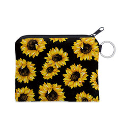 Sunflower Pattern Coin Purse Multifunctional Girl's Key Card Holder Coin Bag