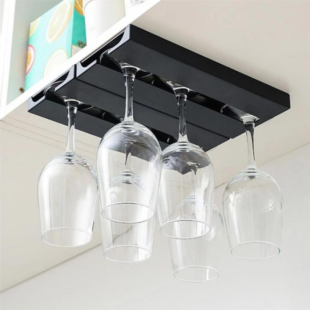 Wall Mount Wine Glasses Holder Stemware Classification Hanging Glass Cup Rack