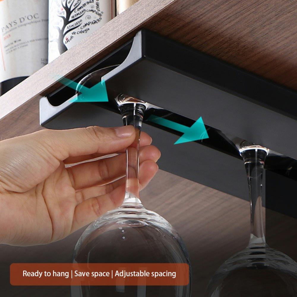 Wall Mount Wine Glasses Holder Stemware Classification Hanging Glass Cup Rack