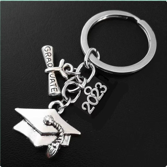 Graduation Key Chain Alloy Jewelry Student Gift Teacher Souvenir