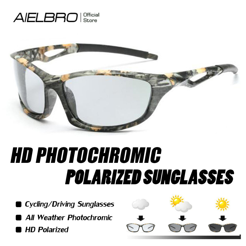 AIELBRO Photochromic Polarized Sports Sunglasses