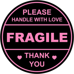 2 Inch 60pcs Fragile Handle With Love Labels Stickers for Mailing Cartons
