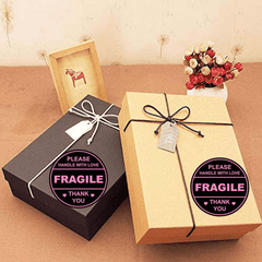 2 Inch 60pcs Fragile Handle With Love Labels Stickers for Mailing Cartons