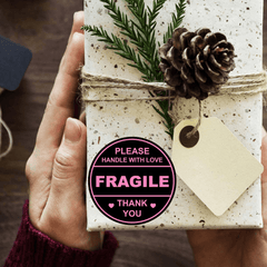 2 Inch 60pcs Fragile Handle With Love Labels Stickers for Mailing Cartons