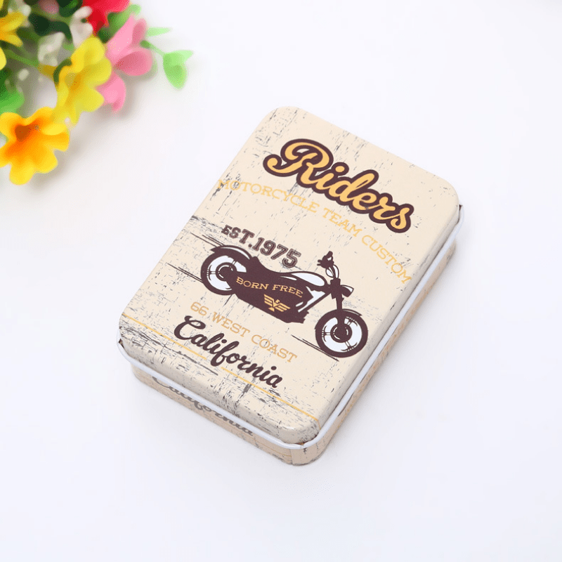 Small Metal Storage Box Jewelry Beaded Container Coin Candy Keys Box