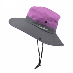 Foldable Sun Hat for Women with UV Protection and Ponytail Hole
