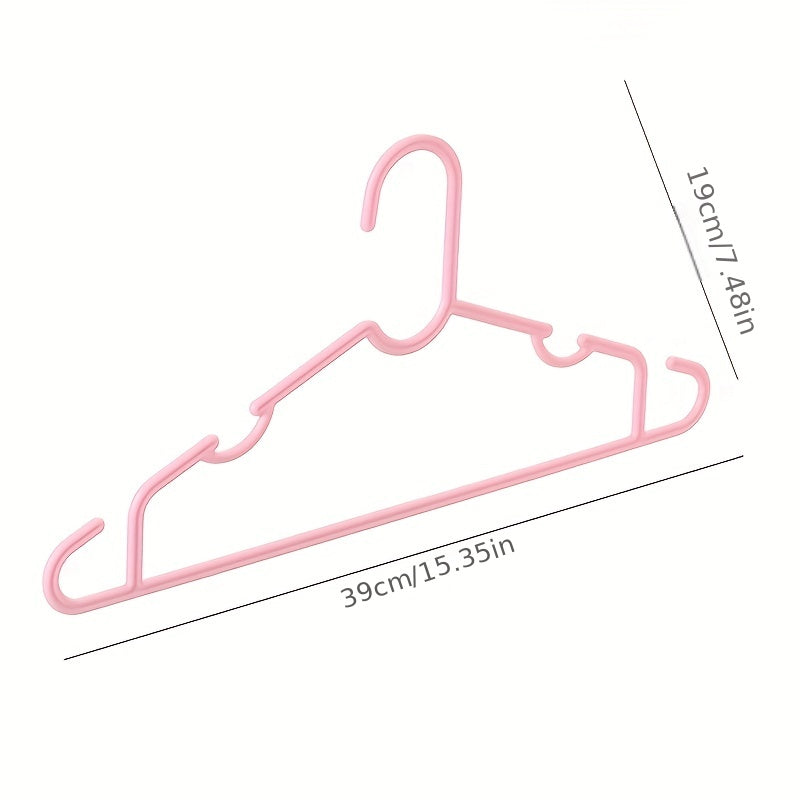 4pcs Non Slip Plastic Coat Hangers for All Sizes