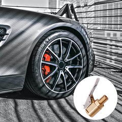 2PCS Heavy Duty Brass Tire Air Chuck With Clip Adapter Lock In