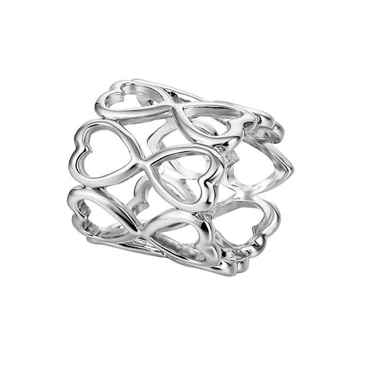 Heart Pattern Scarf Ring Metal Clip Shawl Clip Jewelry
