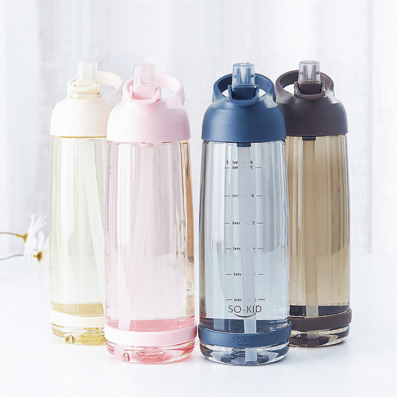 850ml Leak Proof Cycling Water Bottle with Straw