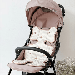 Baby Stroller Cushion Thin Cotton Embroidery Breathable All Seasons