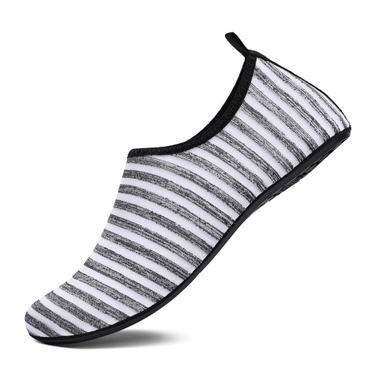 Men's Striped Barefoot Water Shoes Quick Dry Non Slip Beach Aqua Socks